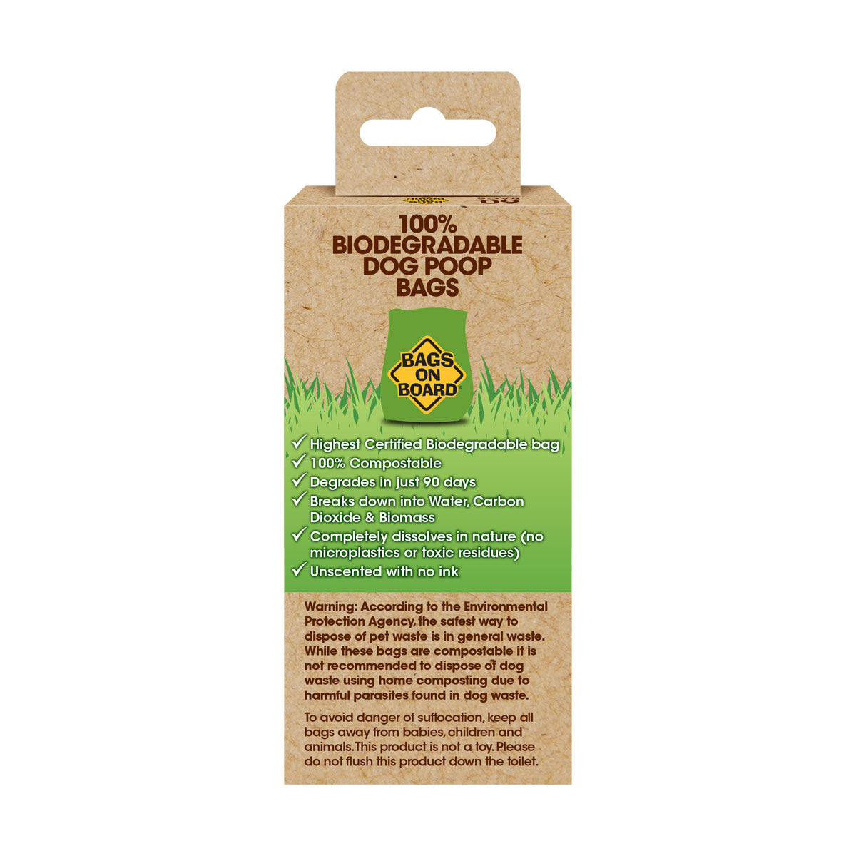 Bags On Board 100% Biodegradable Poop Rolls