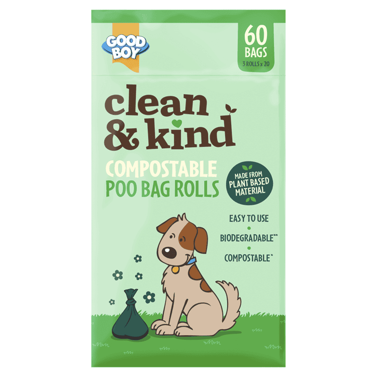 Good Boy Compostable Poo Bags 60’s Clipstrip