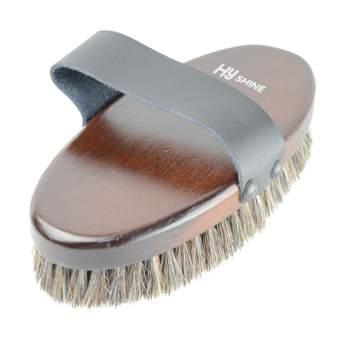 Hy Equestrian Deluxe Horse Hair Wooden Body Brush