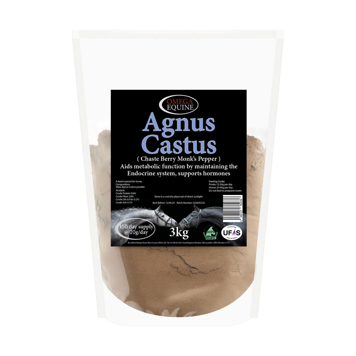 Omega Equine Agnus Castus Powder