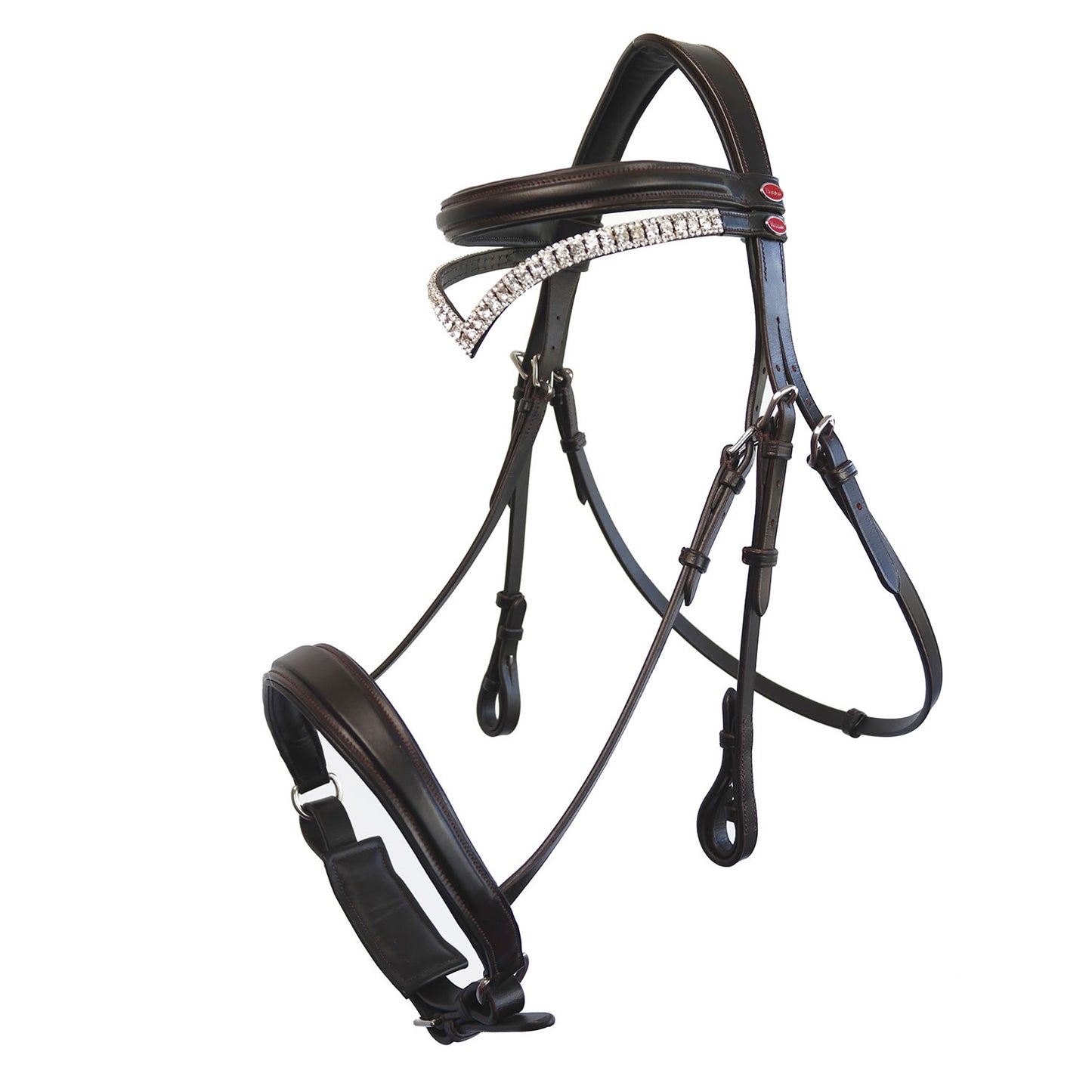 Whitaker Lynton Snaffle Bridle with Spare Browband Havana