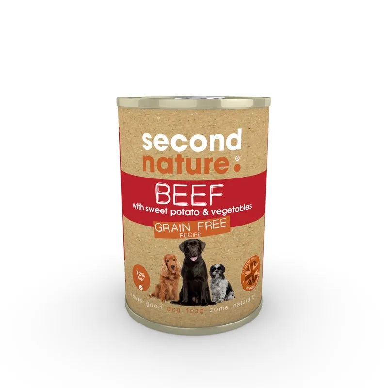 Second Nature Grain Free Tin Beef & Sweet Potato