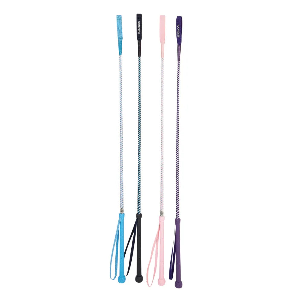 Hy Equestrian Metallic Riding Whip