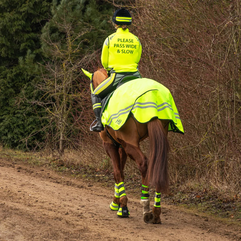 Reflector Fleece Exercise Sheet by Hy Equestrian