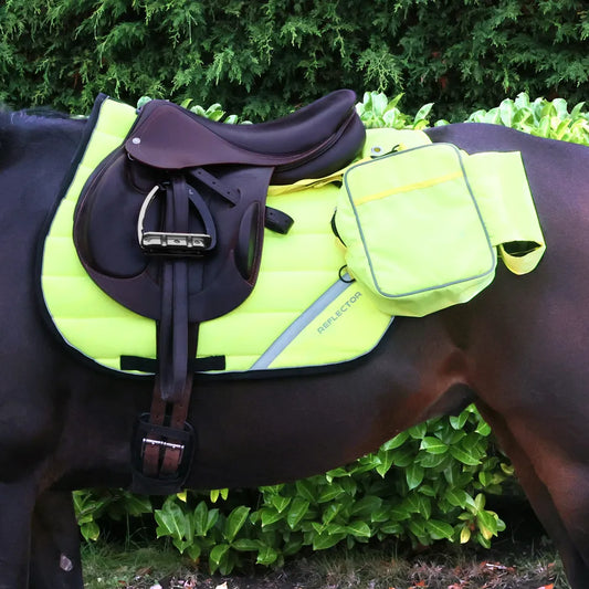 Reflector Saddle Pannier by Hy Equestrian