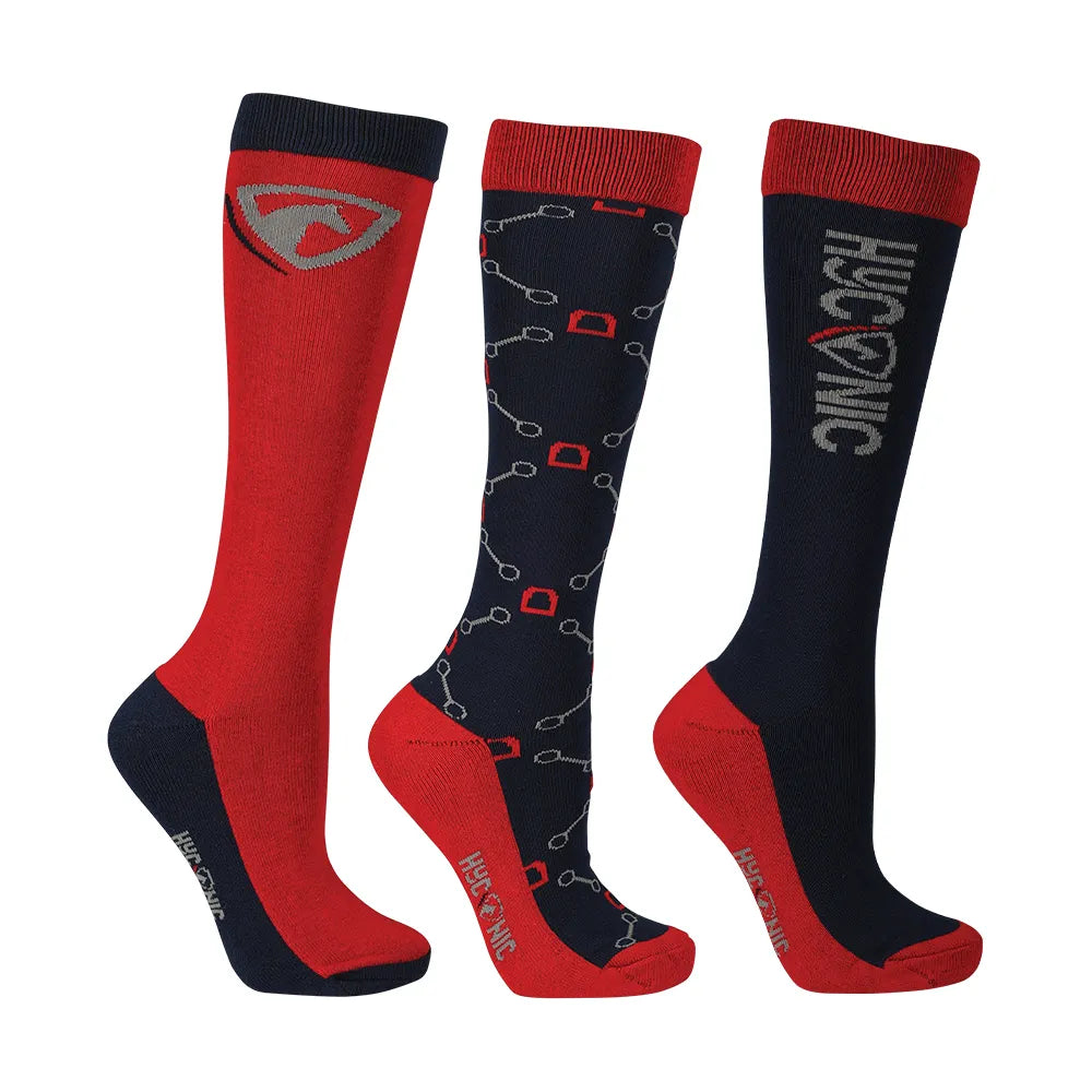 HyCONIC Pattern Socks by Hy Equestrian (Pack of 3)