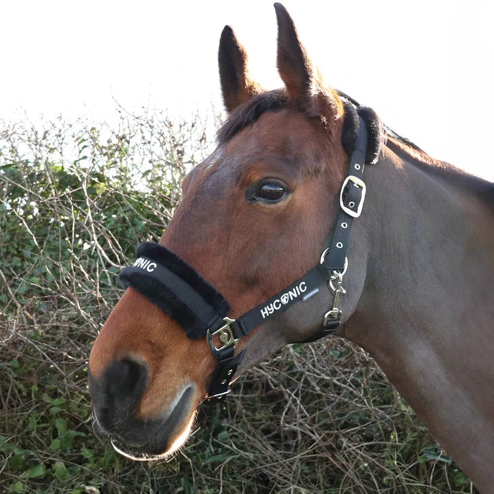 HyCONIC Faux Fur Head Collar & Lead Rope