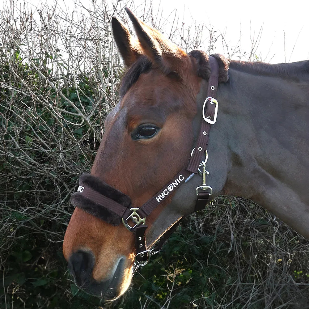 HyCONIC Faux Fur Head Collar & Lead Rope