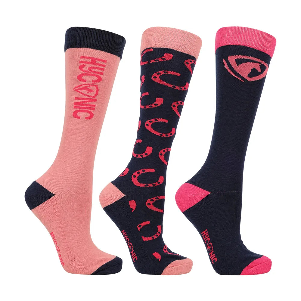 HyCONIC Pattern Socks by Hy Equestrian (Pack of 3)
