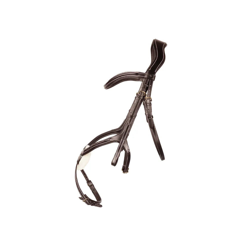 ProPresicce Pelle Grackle Leather Bridle by Hy Equestrian