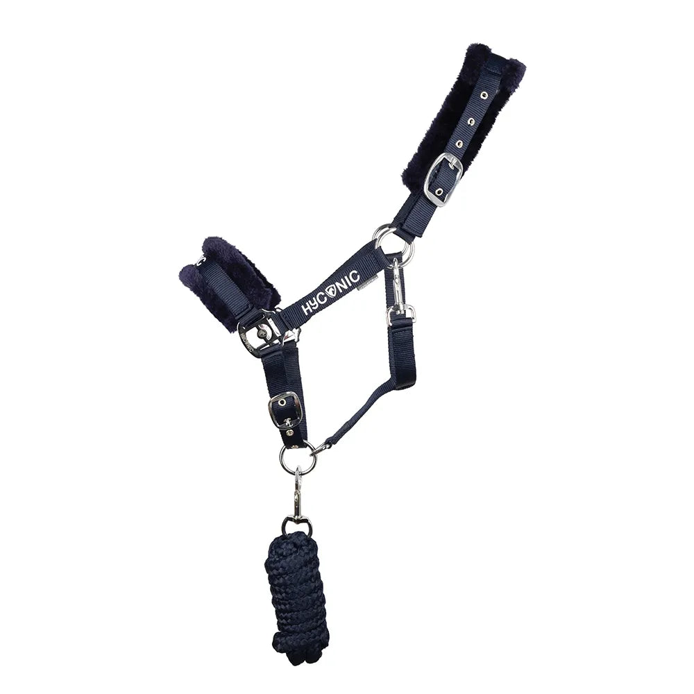 HyCONIC Faux Fur Head Collar & Lead Rope