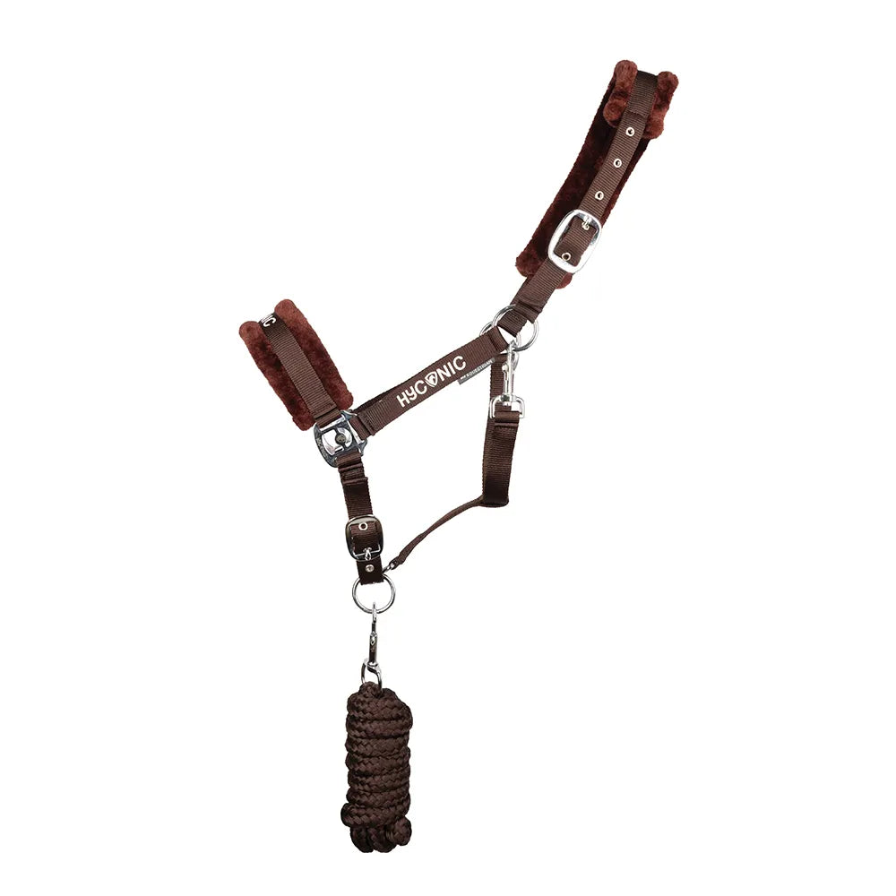 HyCONIC Faux Fur Head Collar & Lead Rope