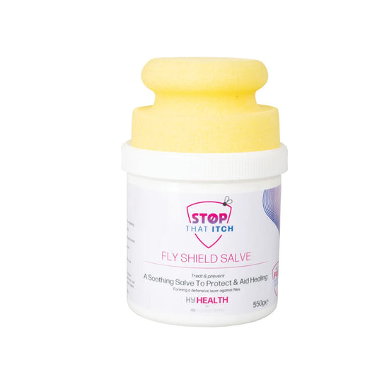 HyHEALTH STOP THAT ITCH! Fly Shield Salve with Circular Sponge by Hy Equestrian