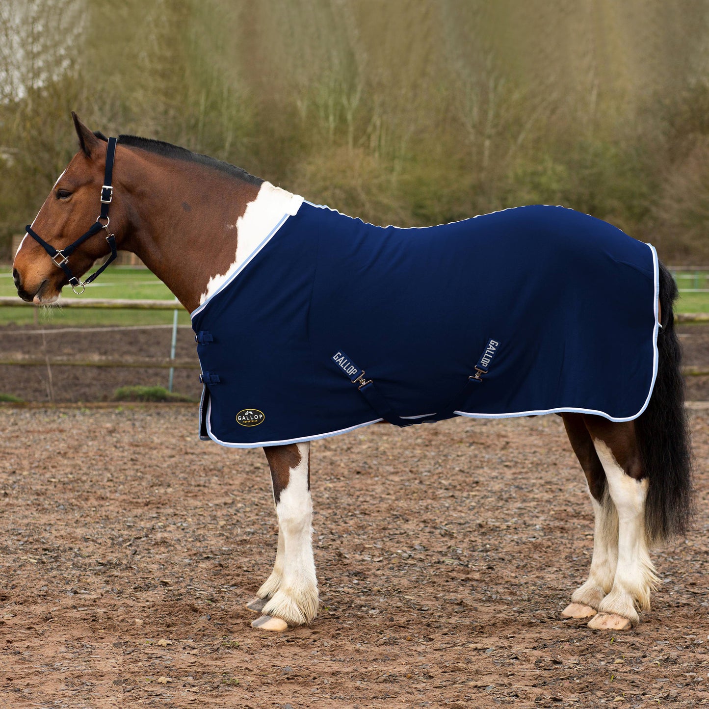 Gallop Navy Jersey Cooler Rug