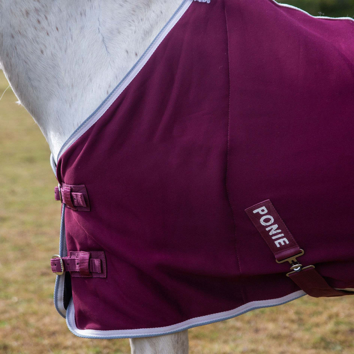 PONIE 'Tiddlywinks' Jersey Cooler Rug Burgundy