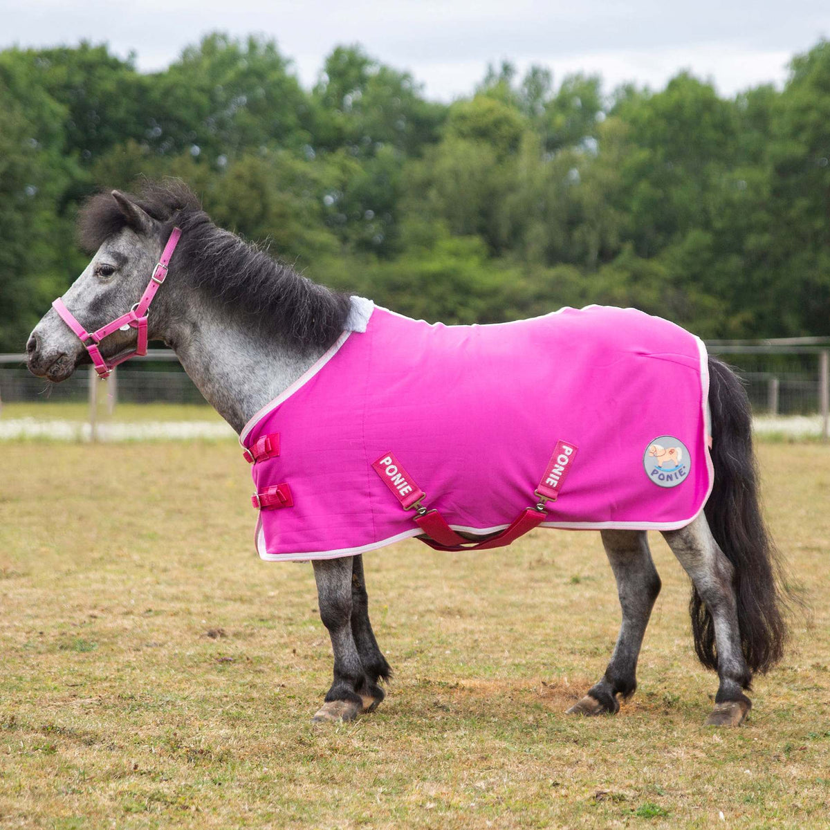 PONIE 'Tiddlywinks' Jersey Cooler Rug Pink