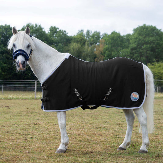 PONIE 'Tiddlywinks' Jersey Cooler Rug Black