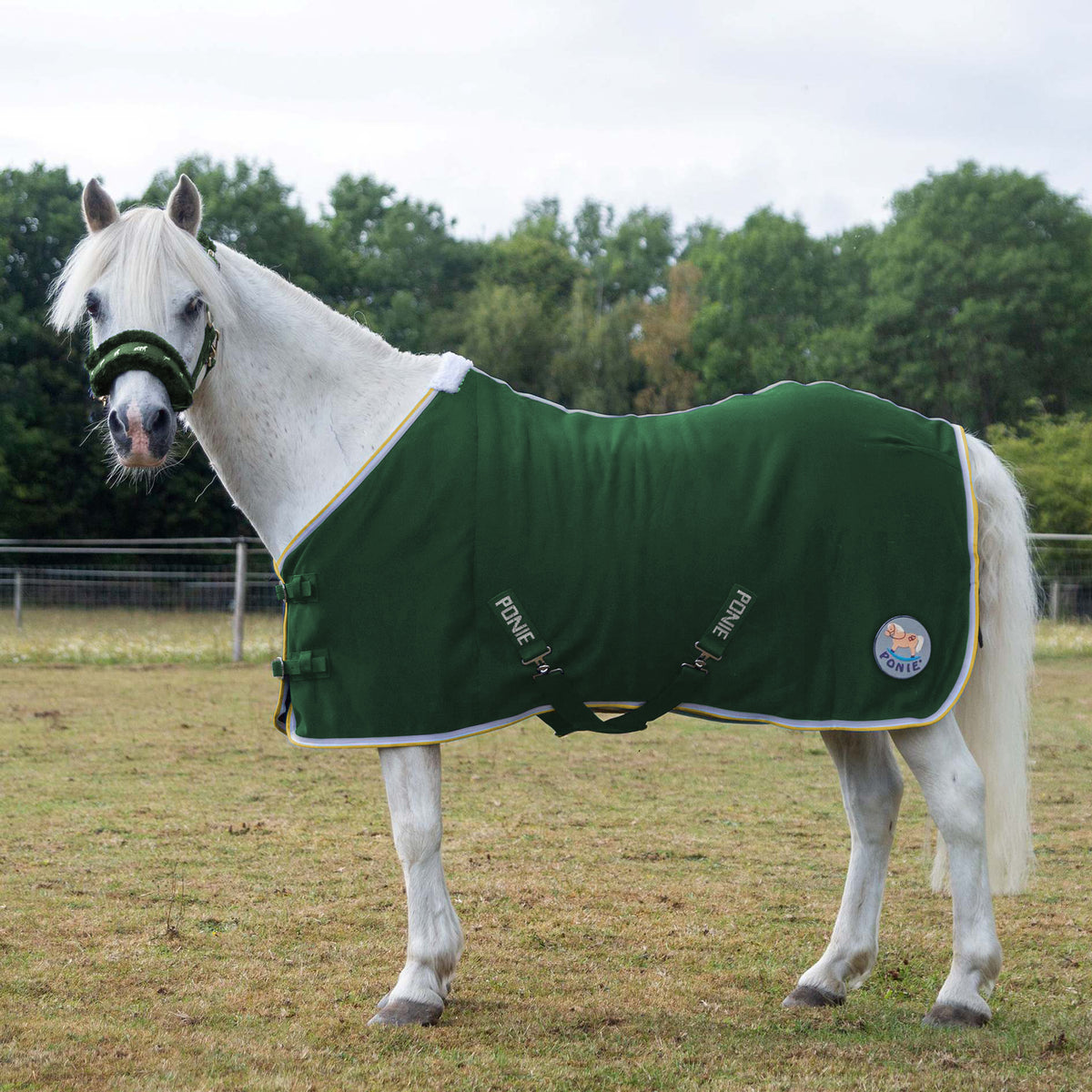 PONIE 'Tiddlywinks' Jersey Cooler Rug Green