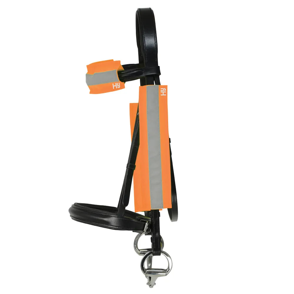 Reflector Bridle Bands by Hy Equestrian