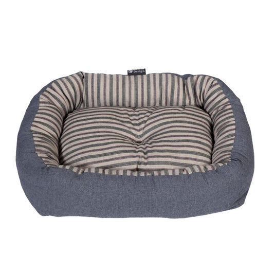 Danish Design Rustic Stripes Denim Snuggle Bed