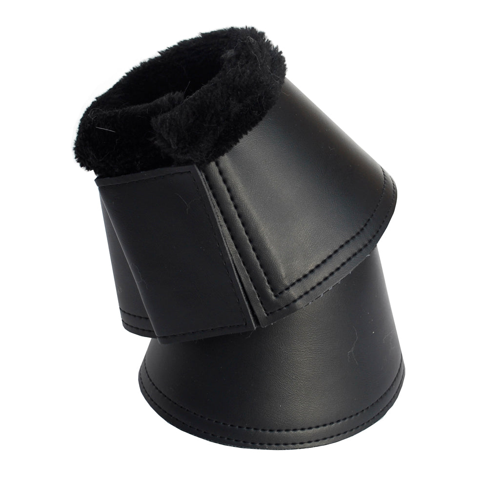 Rhinegold Fleece Trim Neoprene Over Reach Boots-PU Wrapped