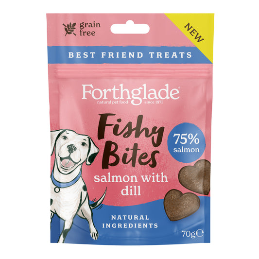 Forthglade Fishy Bites Grain Free Salmon with Dill Treats