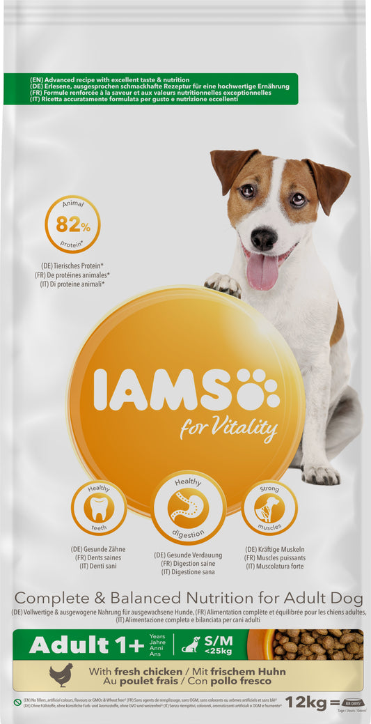 Iams Dog Adult Vitality Small/Medium Breed Chicken