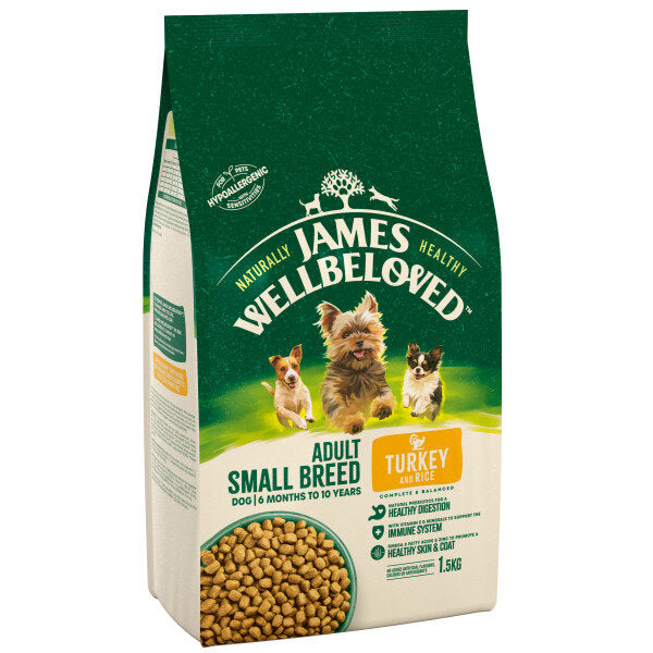 James Wellbeloved Adult Small Breed Turkey & Rice