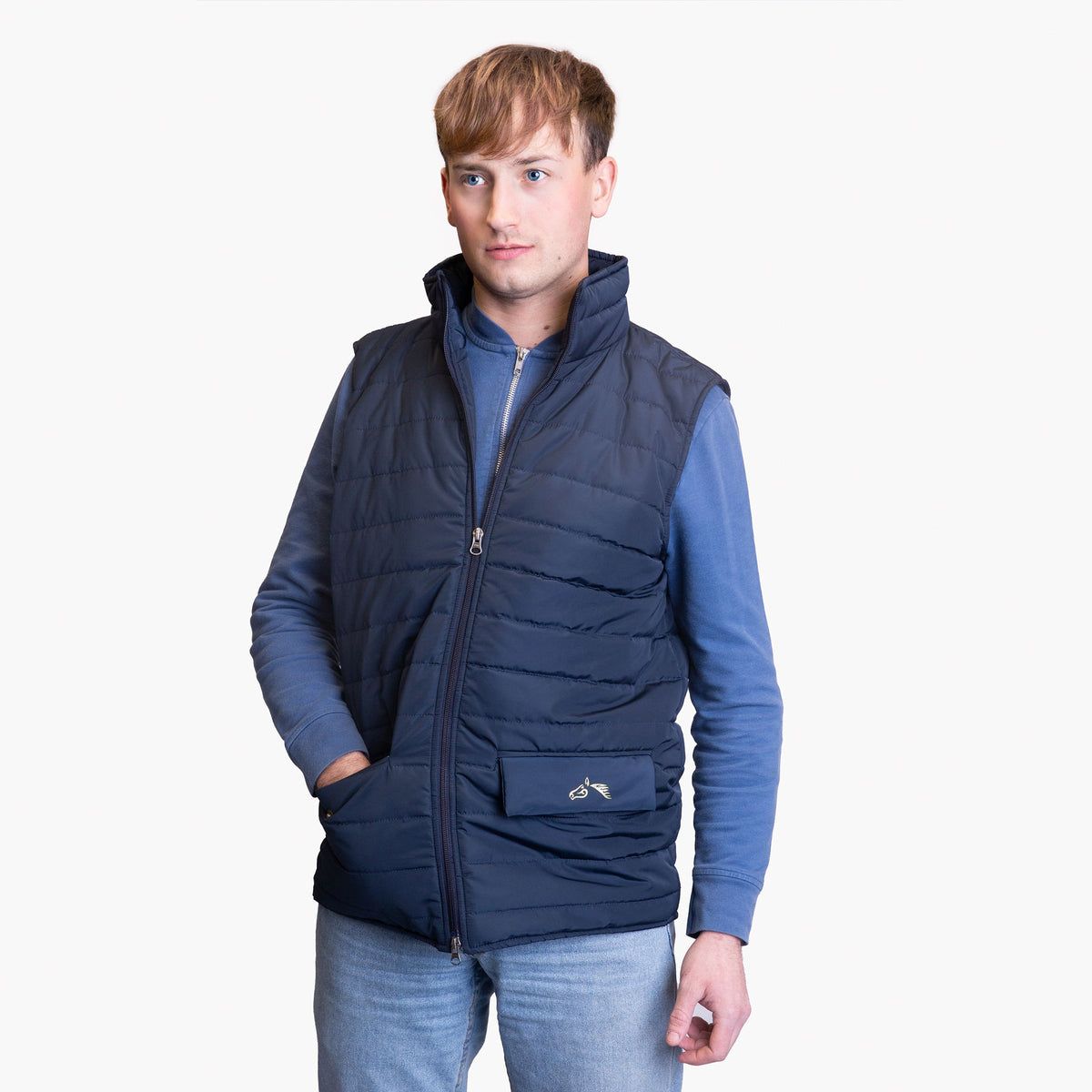GALLOP Mens Navy Bodywarmer