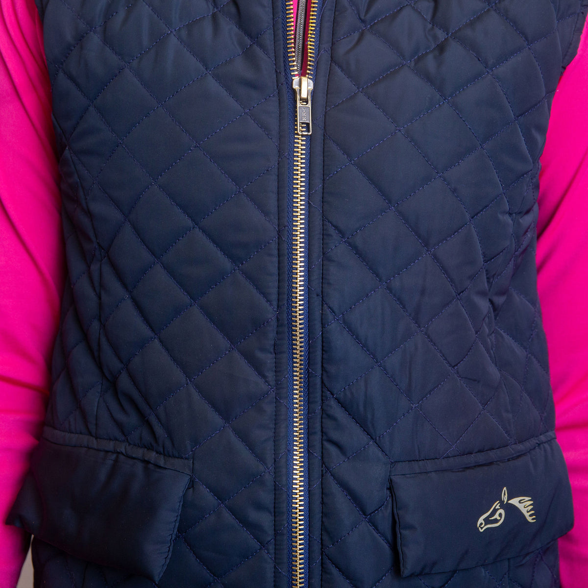 GALLOP Womens Navy Gilet