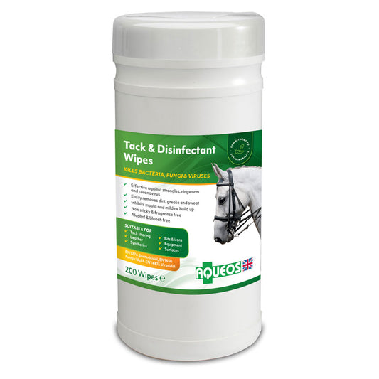 Aqueos Equine Tack & Disinfectant Wipes