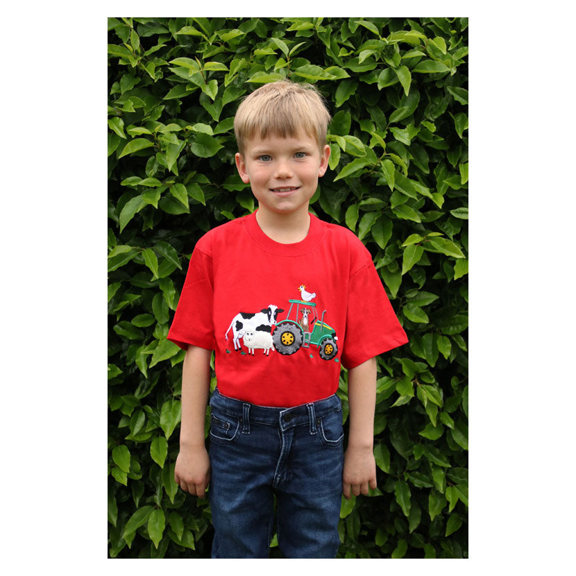 British Country Collection Farmyard Childrens T-Shirt
