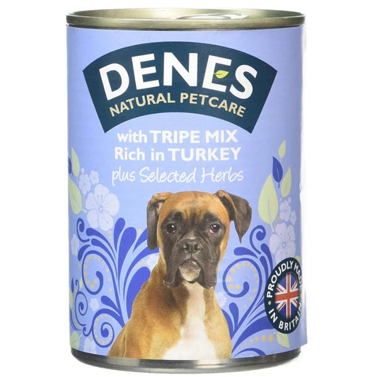Denes Dog Tins Adult Tripe Mix Rich In Turkey