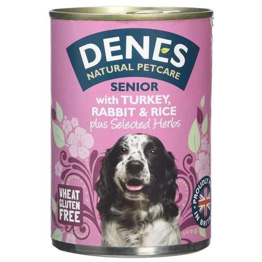 Denes Dog Tins Senior Turkey Rabbit & Rice