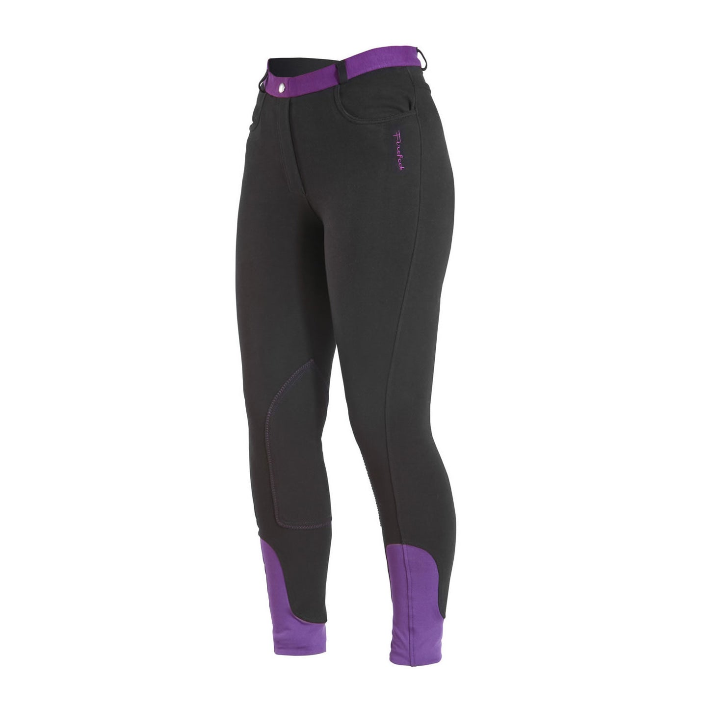 Firefoot Farsley Breeches Ladies Black/Plum