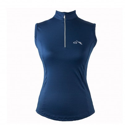 Gallop Sleeveless Zipped Neck Base-Layer