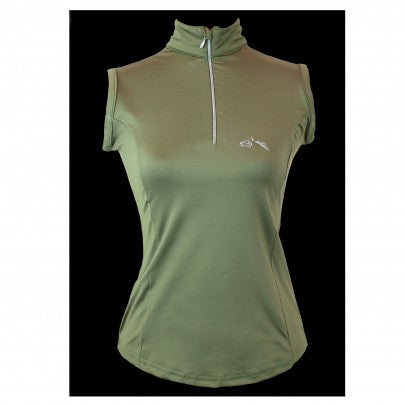 Gallop Sleeveless Zipped Neck Base-Layer