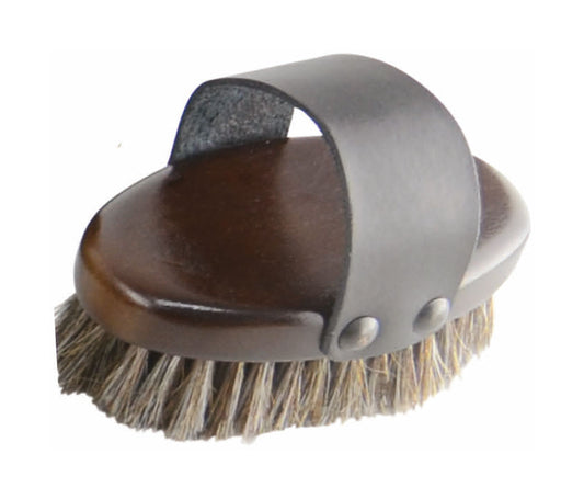 Hy Equestrian Deluxe Horse Hair Wooden Body Brush