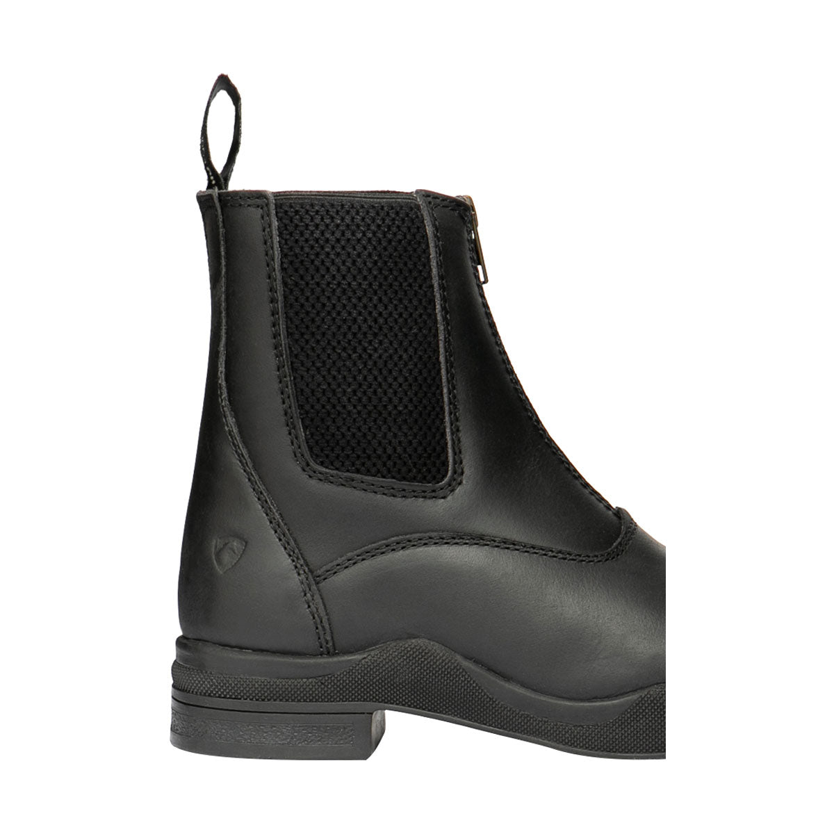 Hy Equestrian Fleece Lined Wax Leather Zip Jodhpur Boot