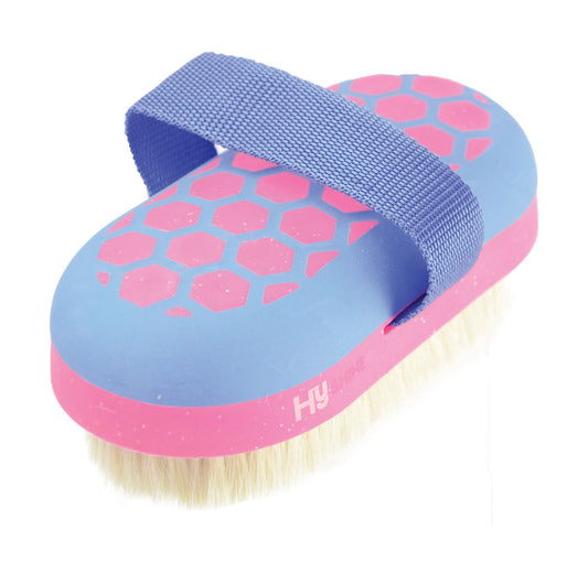 Hy Equestrian Glitter Body Brush Goat Hair