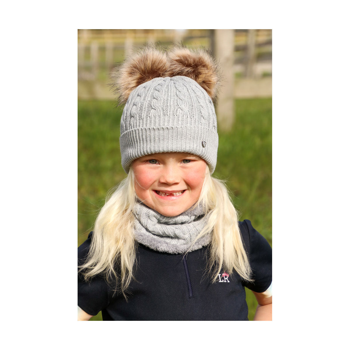Hy Equestrian Morzine Children's Bobble Hat