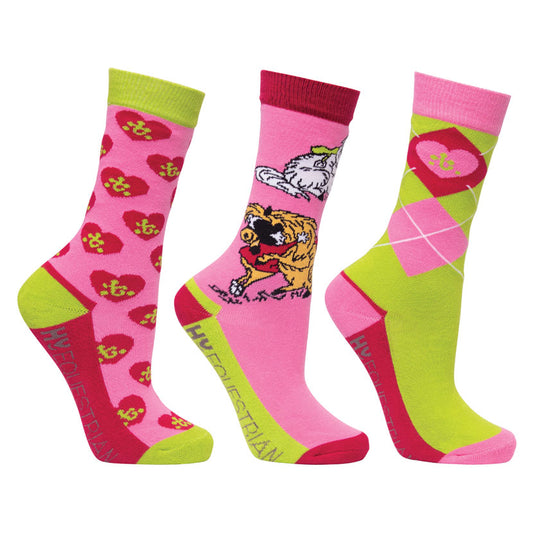 Children's Thelwell Hugs Collection Socks (Pack of 3)