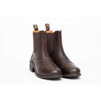 Elegance Leather Paddock Zip Boots