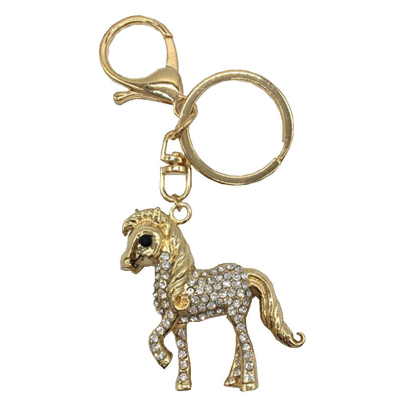 Little Rider Diamante Key Ring