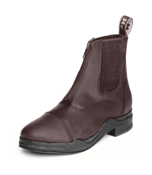 Hy Equestrian Wax Leather Zip Boot