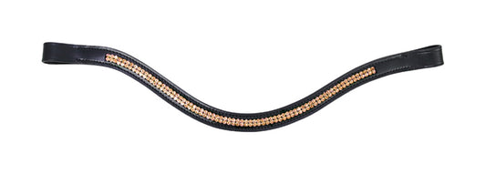 Hy Equestrian Rosciano Rose Gold Brow Band