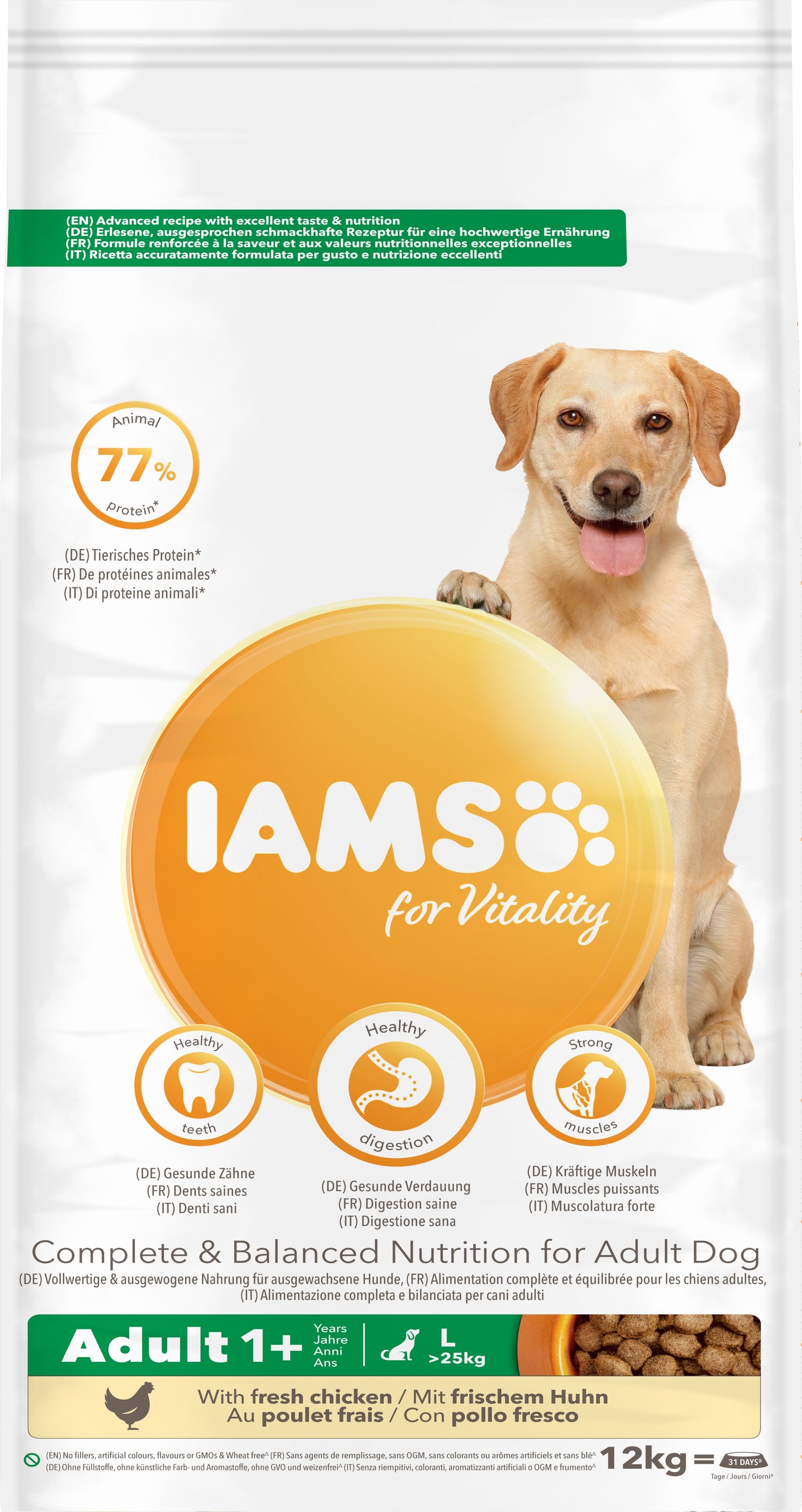 Iams Dog Adult Vitality Large Breed Chicken