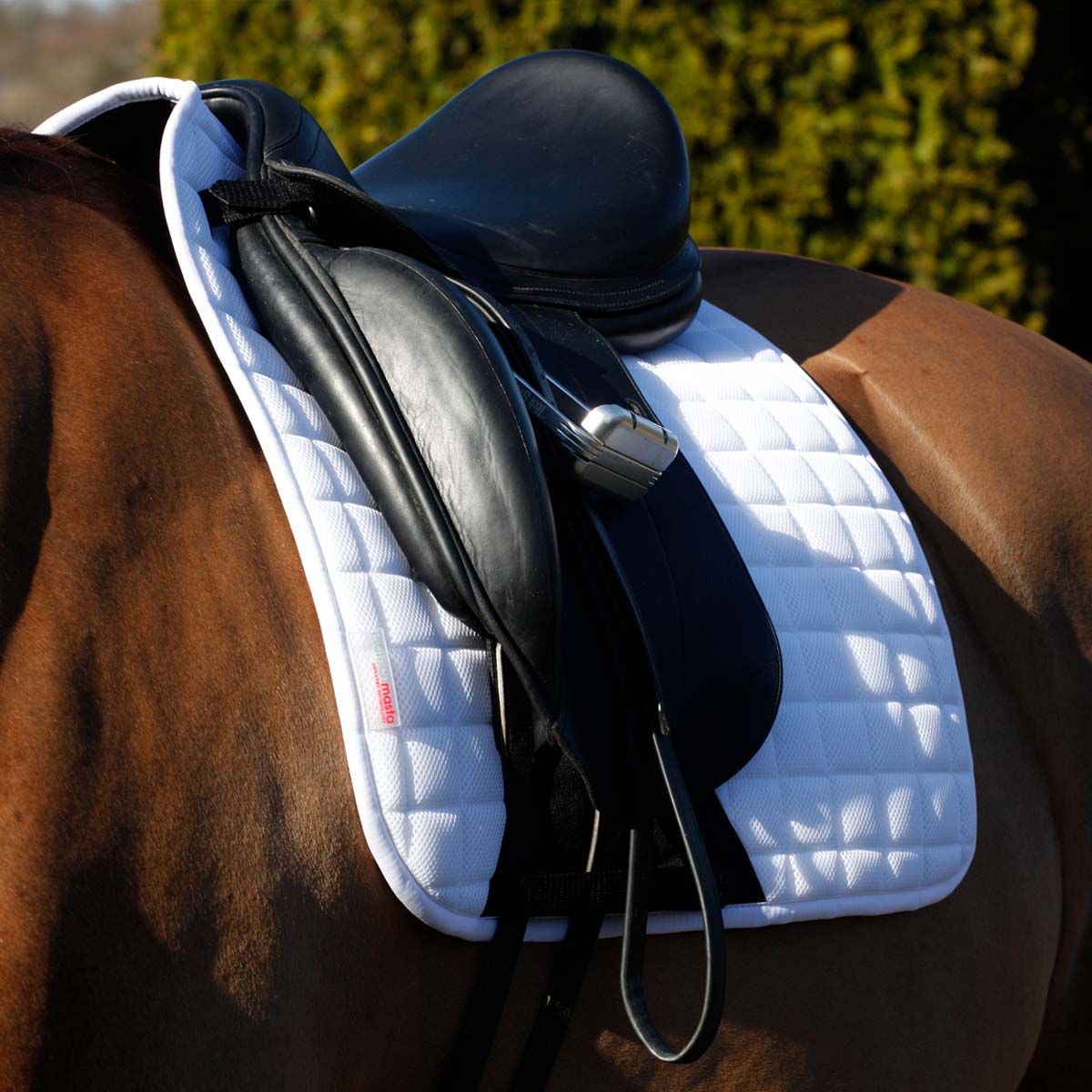 Protechmasta Infrared Airmesh Dressage Saddle Pad White