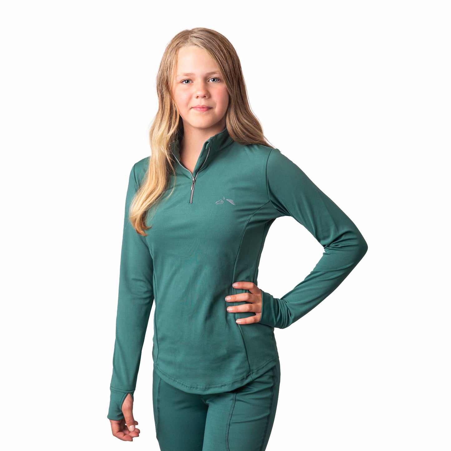 Long Sleeve Zipped Neck Base Layer