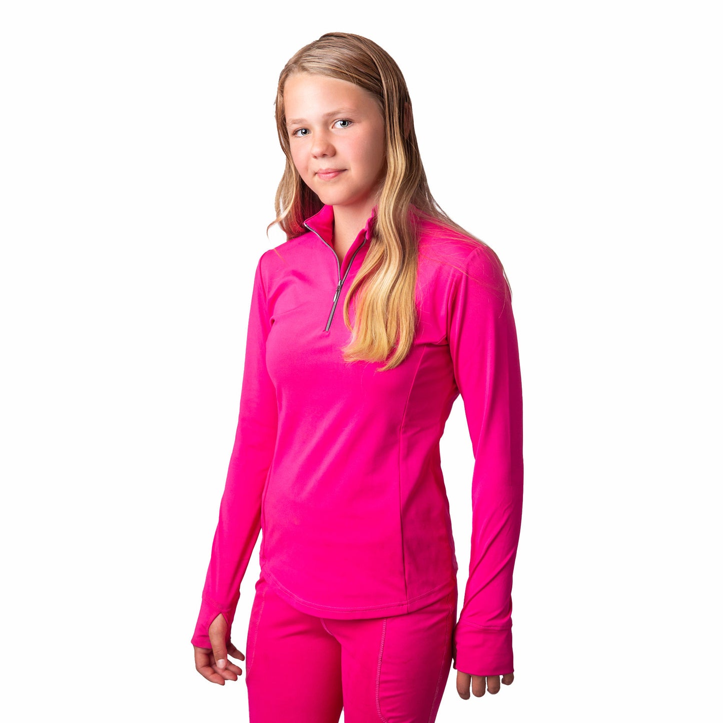 Long Sleeve Zipped Neck Base Layer